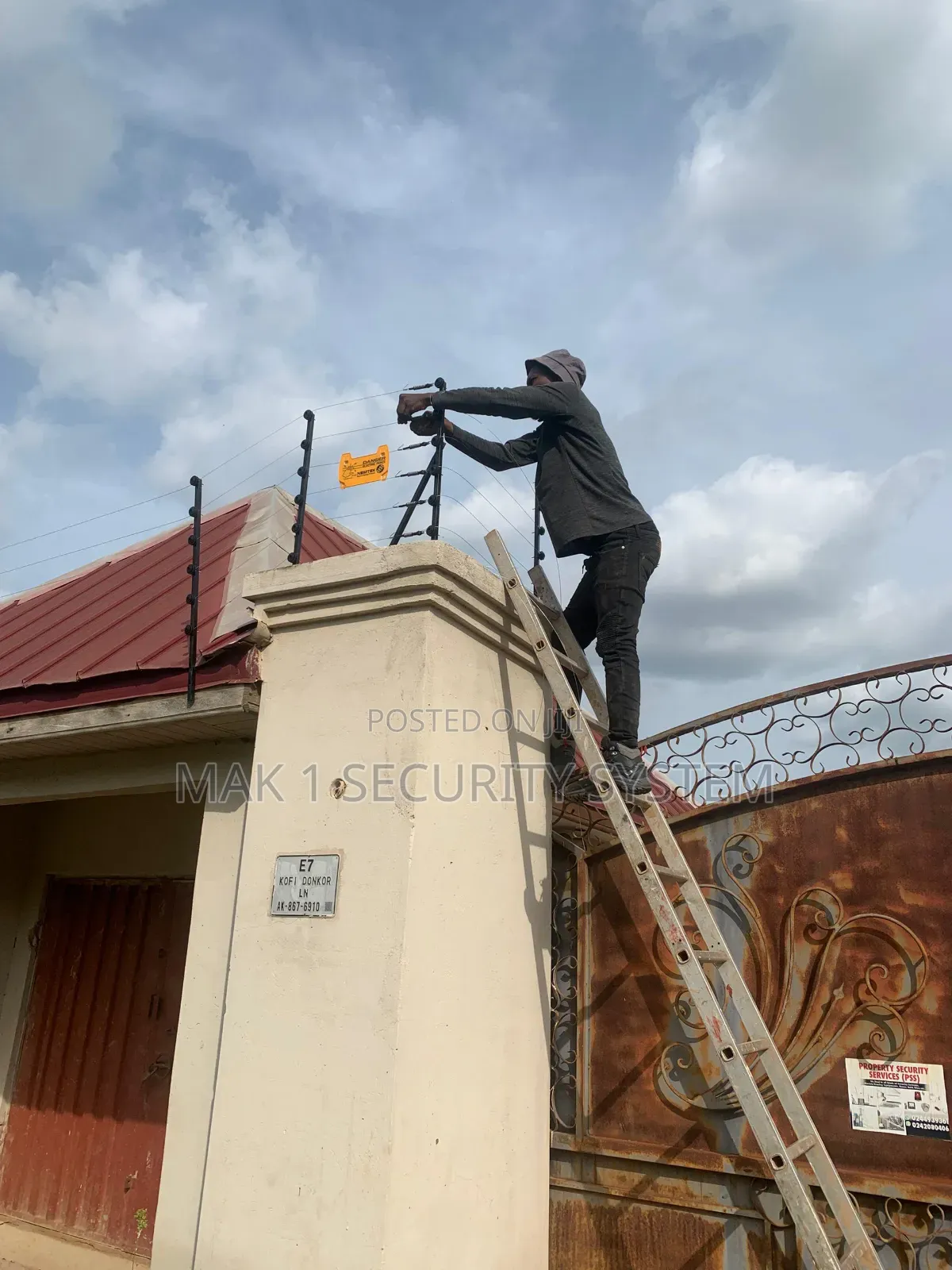 Remote Gate Opener, CCTV Camera, Electric Fence Installation