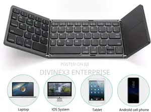 B033 Tri-Fold Bluetooth Keyboard With Touchpad