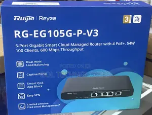 Ruijie Rg-Eg105g-P-V3 5-Port Gigabit Smart Cloud Managed Router