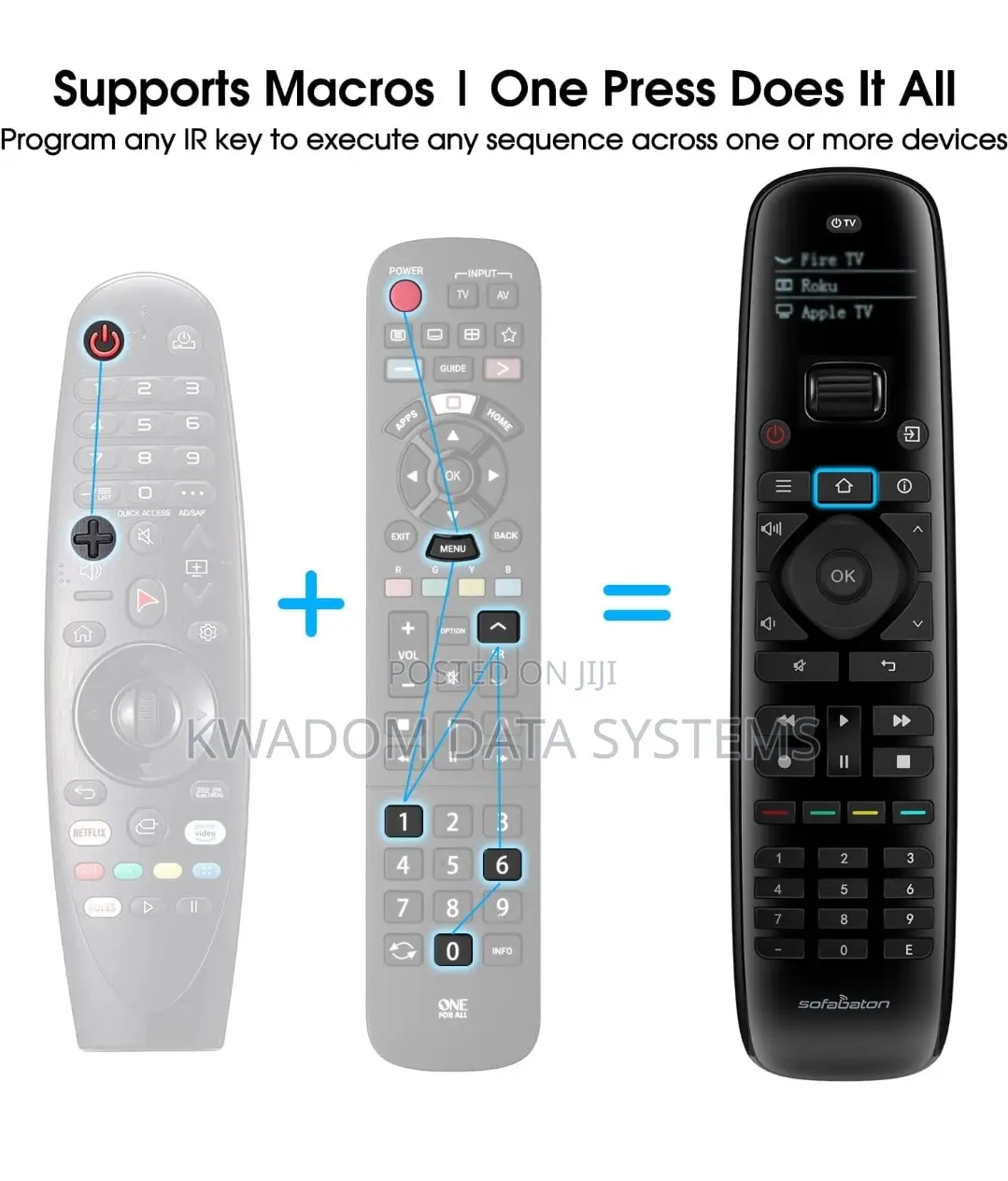Sofabaton U2 Universal Remote (With Backlight),