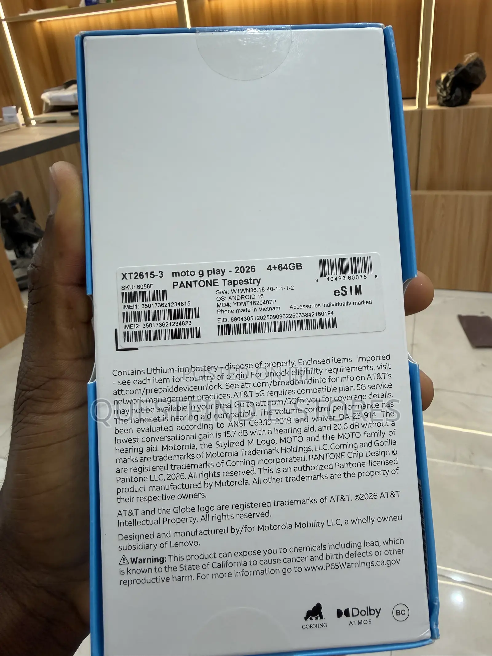 New Motorola Moto G Play 2026 64 GB Black