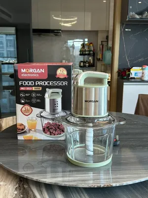 Morgan Food Processor Mg-303 | 300w | 3l Glass Bowl | Chop, Blend