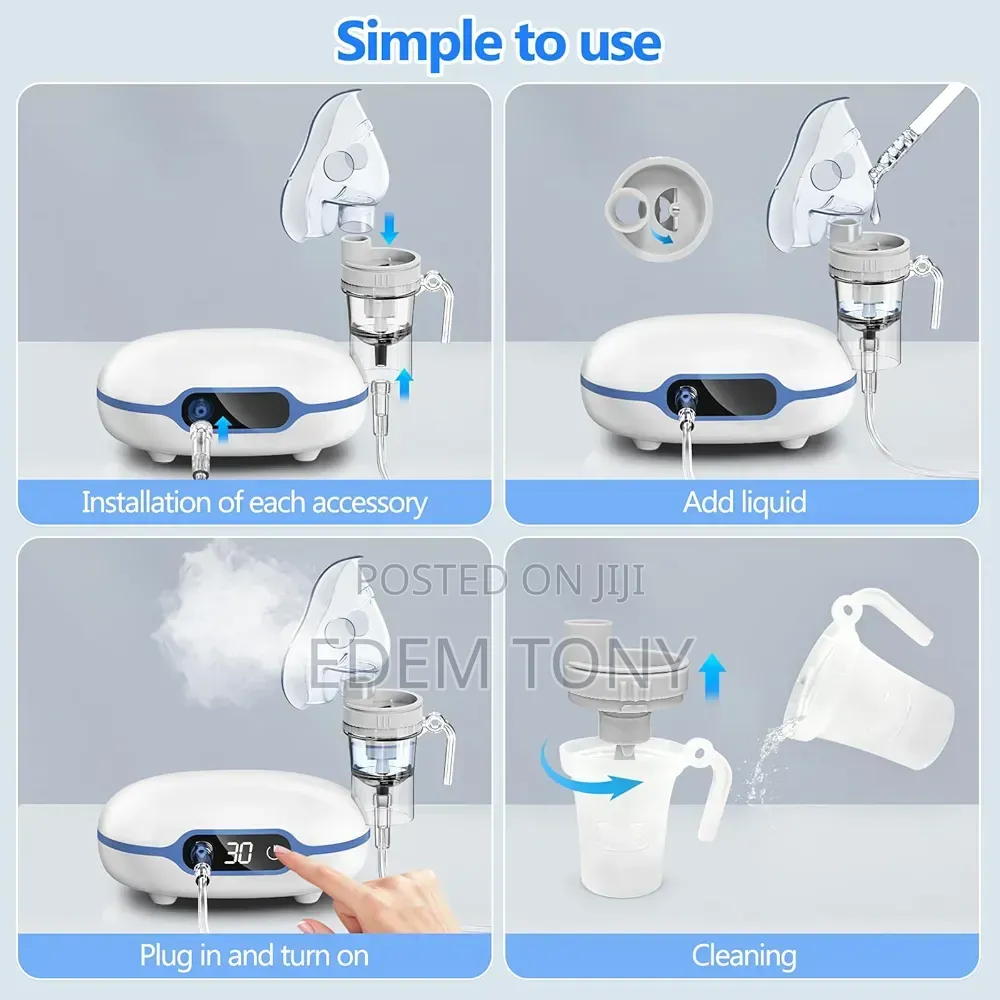 Sentasi Compressor Nebulizer, Ultrasonic Steam Inhaler Led Display