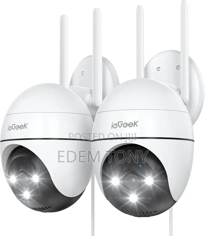 Iegeek PTZ Outdoor Security Camera 2-Pack. 2.4ghz/5ghz Wifi Connection