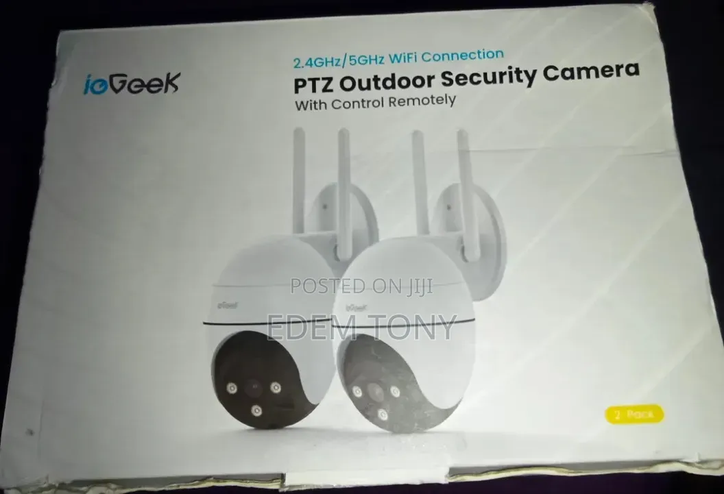 Iegeek PTZ Outdoor Security Camera 2-Pack. 2.4ghz/5ghz Wifi Connection