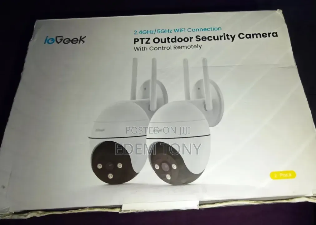 Iegeek PTZ Outdoor Security Camera 2-Pack. 2.4ghz/5ghz Wifi Connection