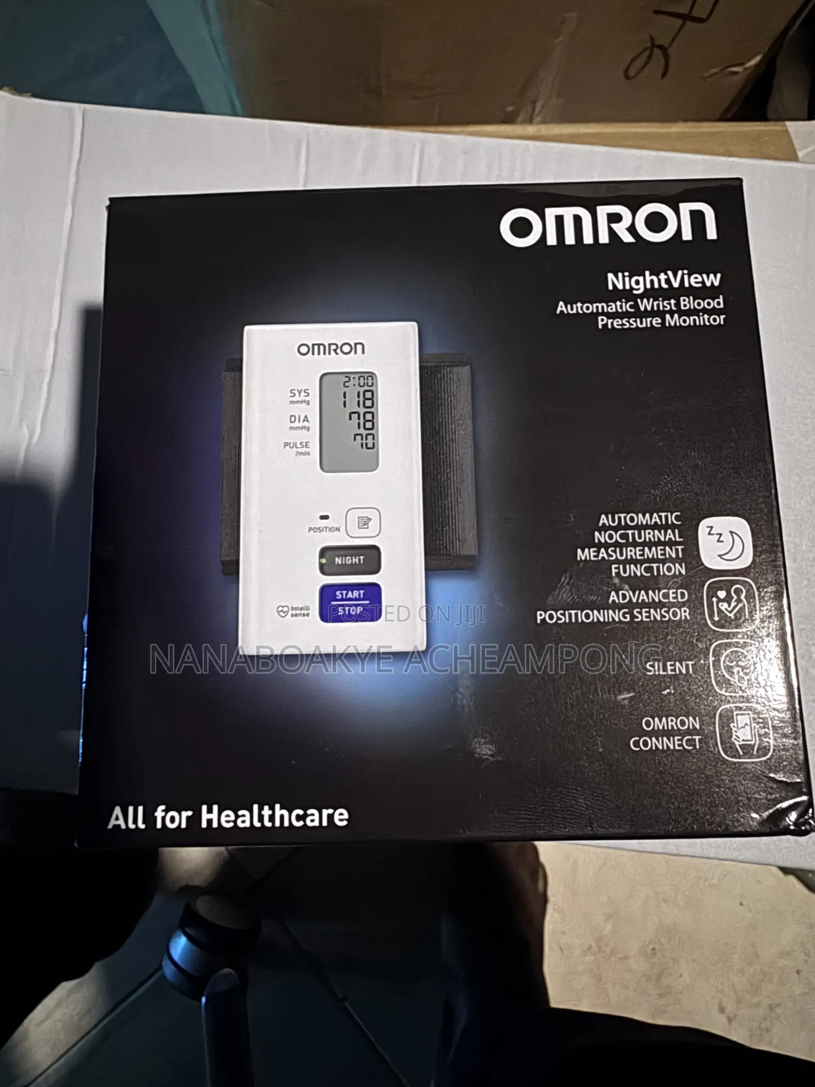 Omron Nightview Automatic Wrist Blood Pressure Monitor
