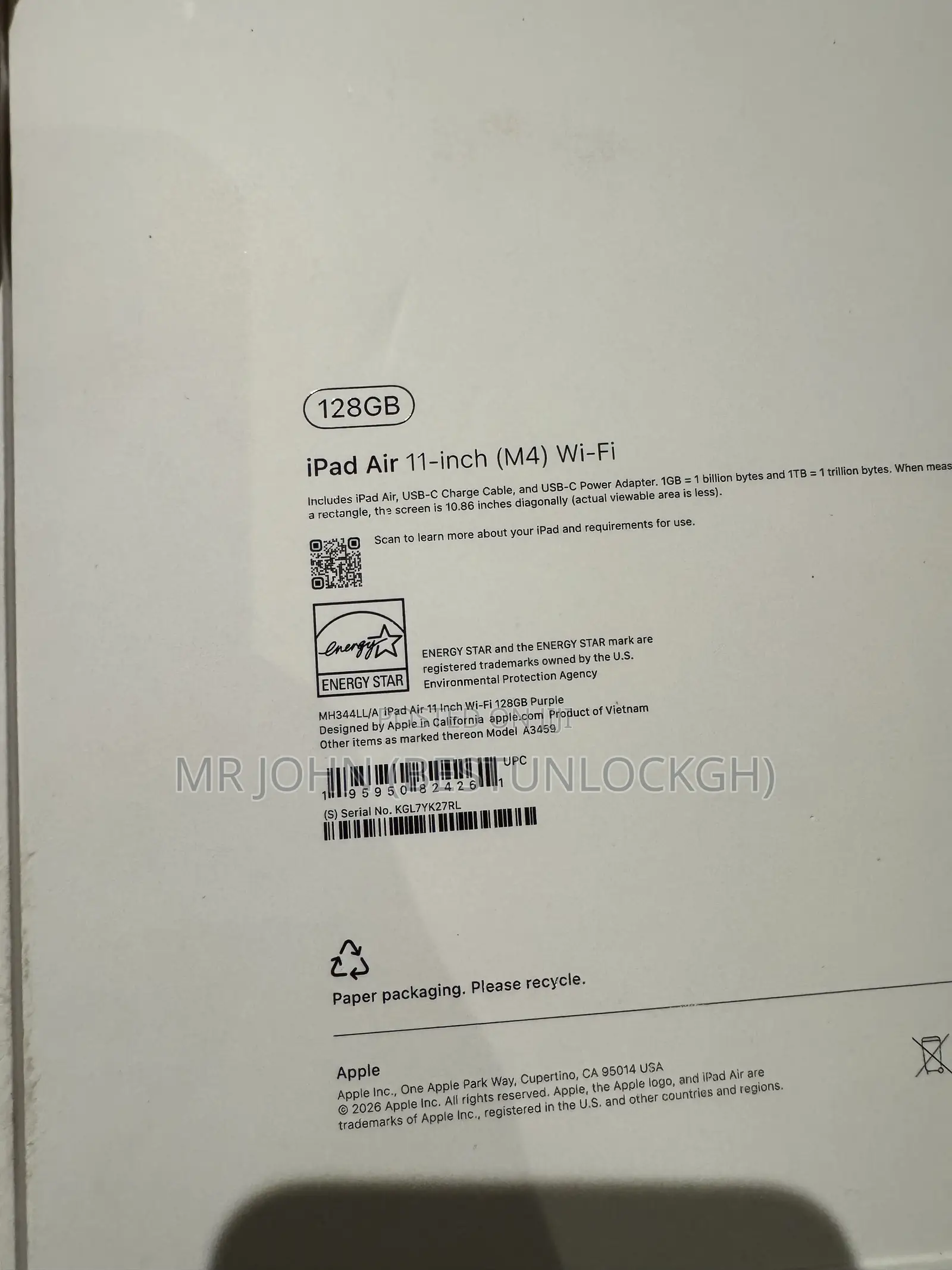 New Apple iPad Air 11 (2026) 128 GB