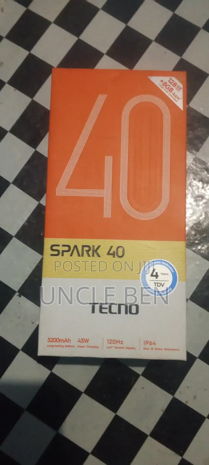 Tecno Spark 40 128 GB Black