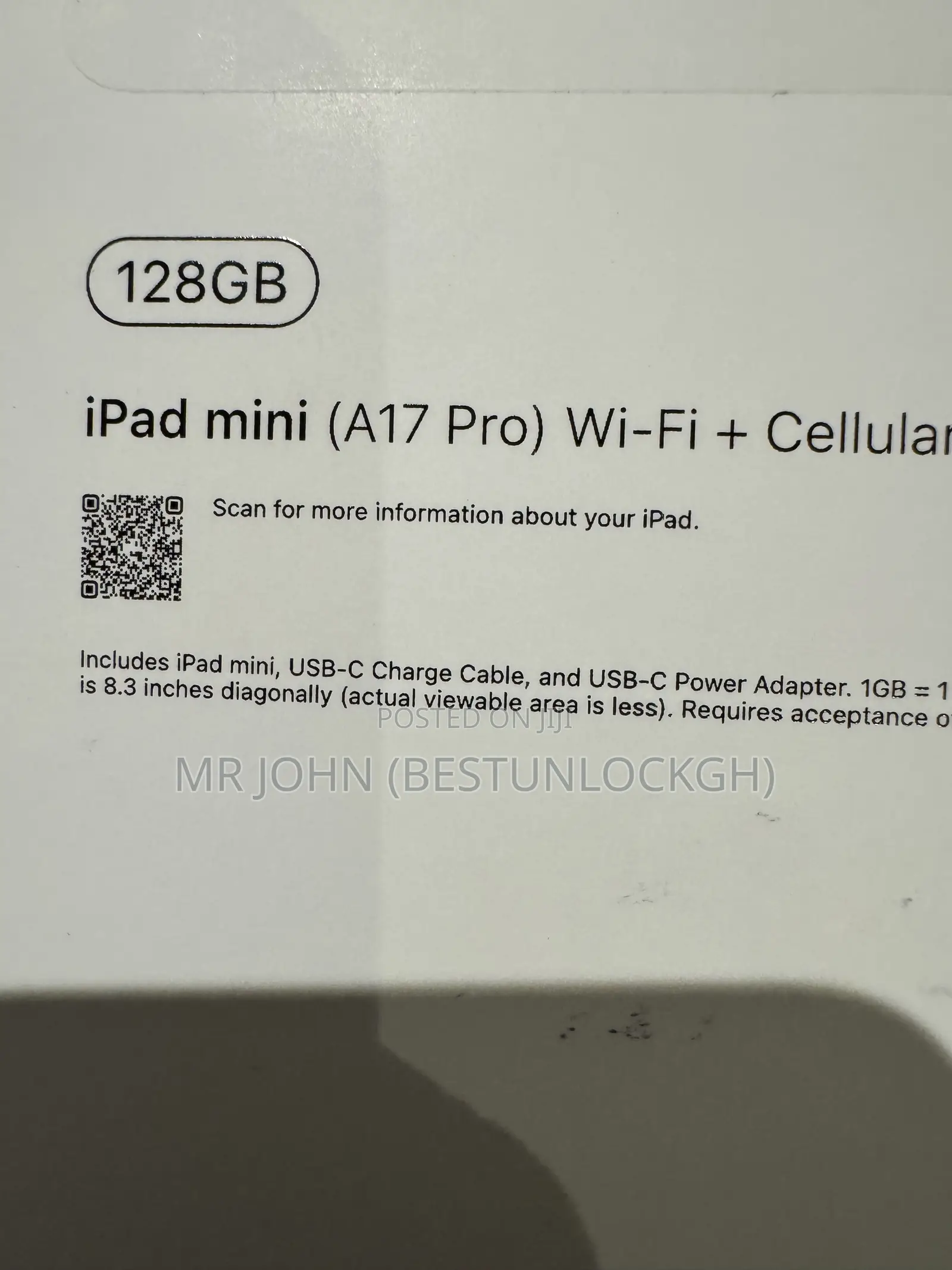 New Apple iPad mini (2024) 128 GB Gray