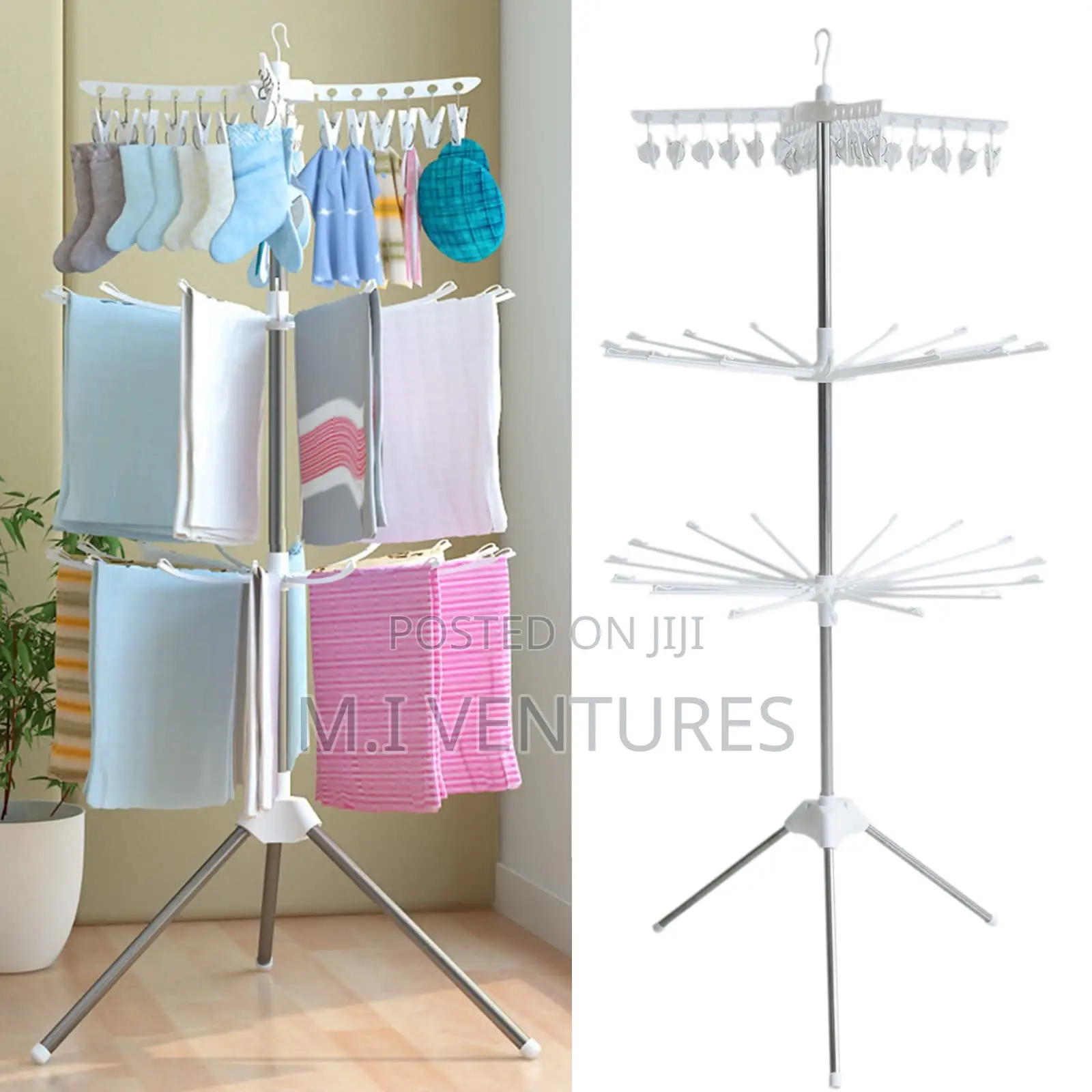 3 Tier Umbrella Foldable Drying Rack