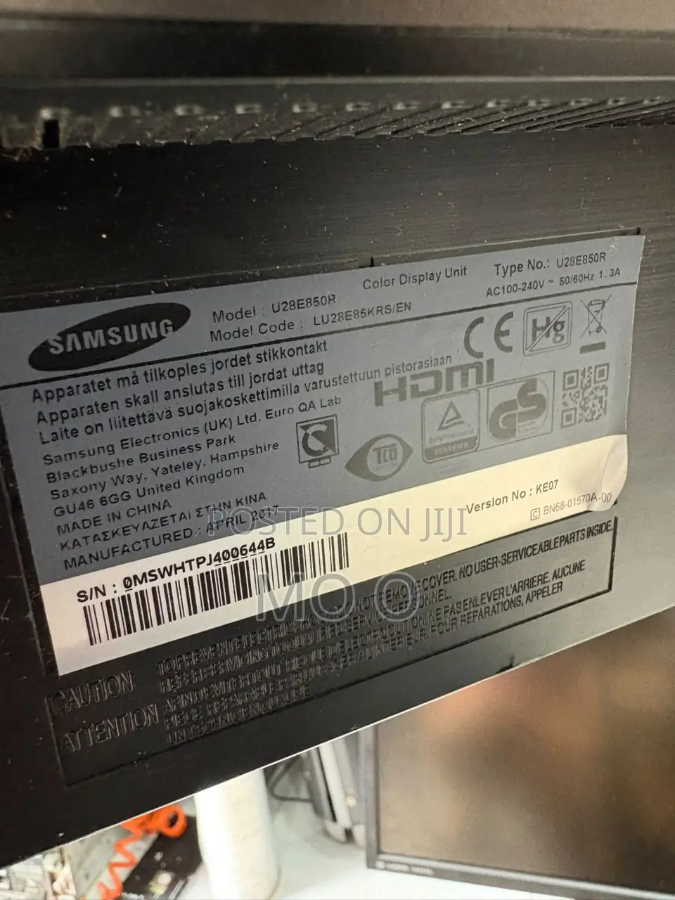 Samsung U28e850r 28" Class Uhd LCD Monitor - - Black, Titan Silver