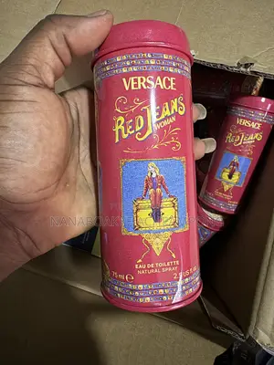 Uk Original Versace Red Jeans Woman Eau De Toilette