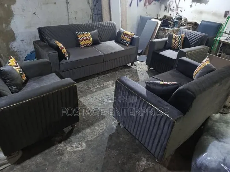 Dark Gray Brand New Sofa Sets