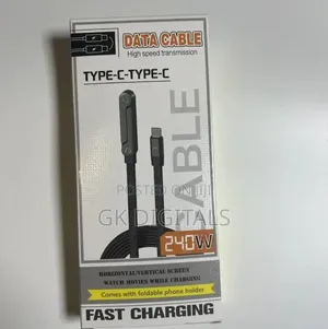 240w Fast Charging Type-C iPhone Cable With Phone Holder