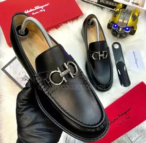 Salvatore Ferragamo Brown and Black Loafers