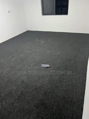 Office Woolen Carpet Dark Gray