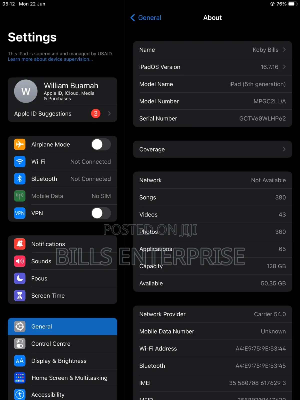 Apple iPad 10.2 (2020) 128 GB