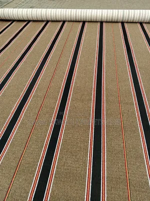 Brown and Black Stripes Industrial Carpets