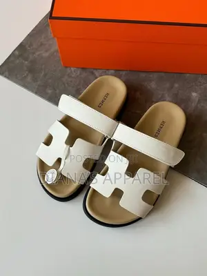Hermès Chypre Sandals in Noir