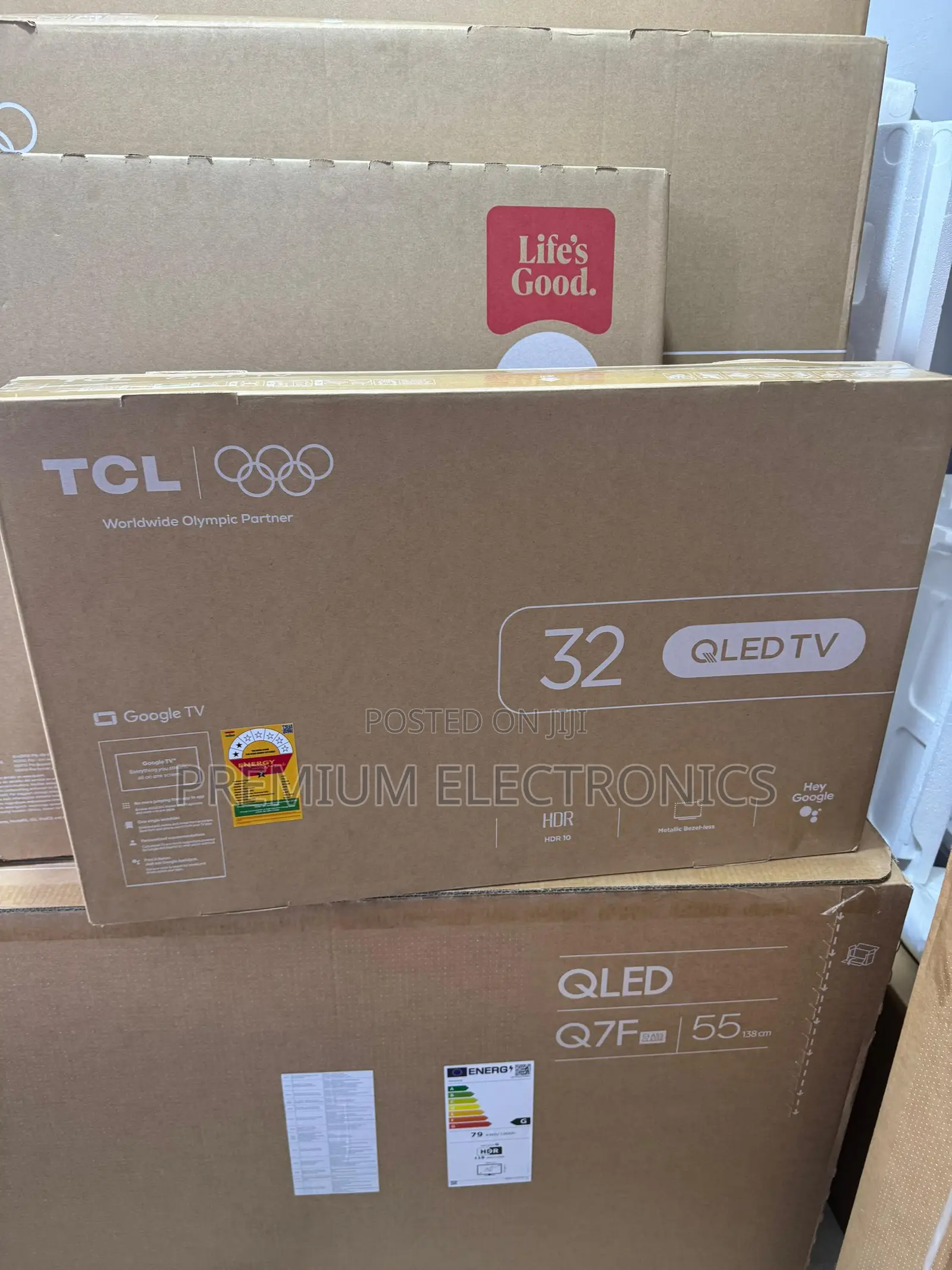 TCL 32" Qled FHD With Bluetooth Google Smart Tv 32s5k