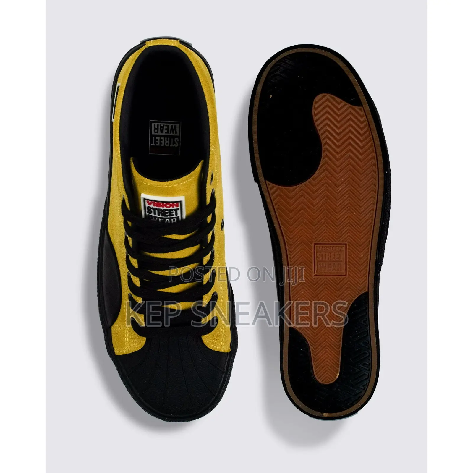 Vision Street Wear Suede High Top Mustard Yellow