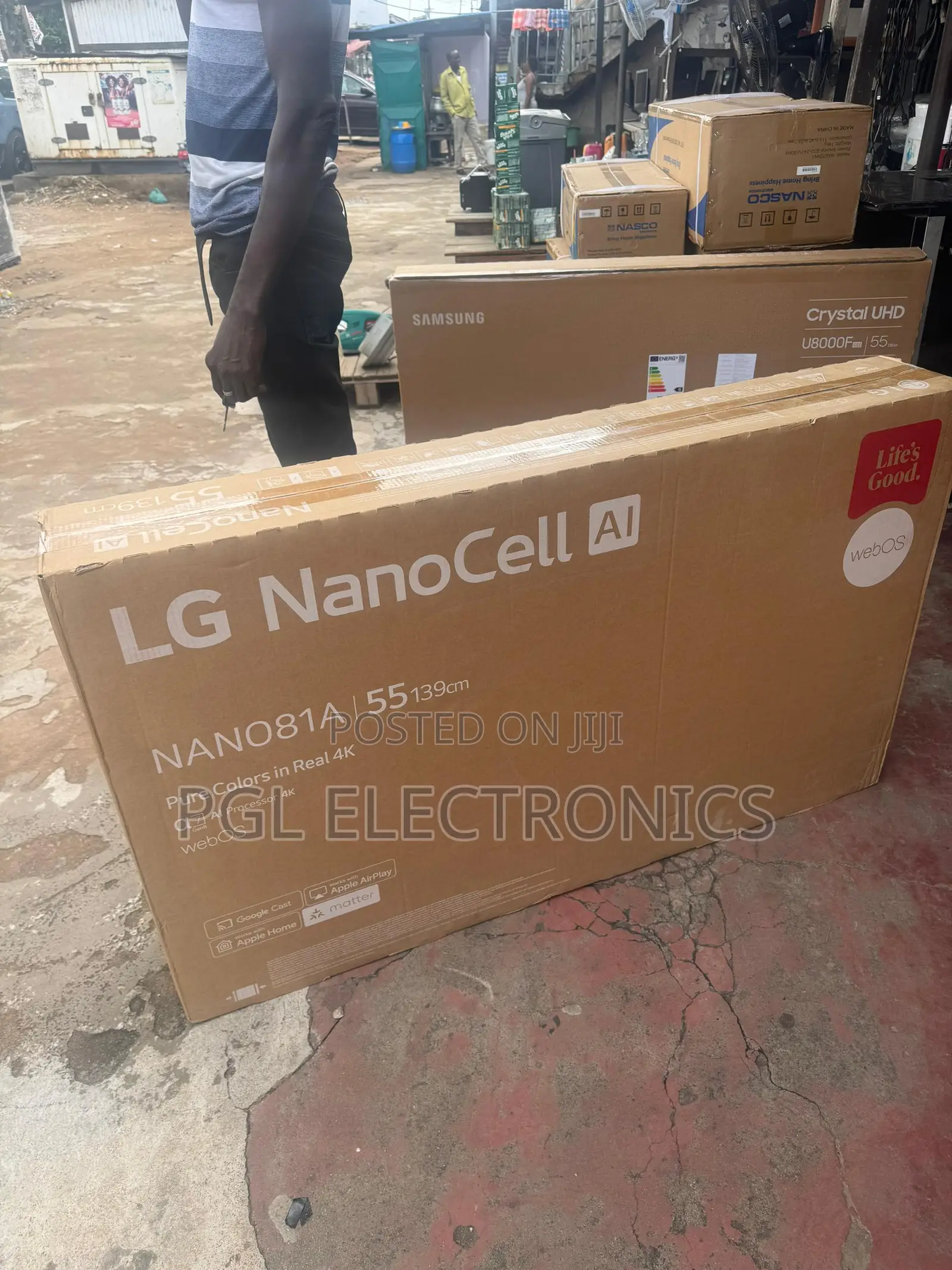 Lg 55" Ai Magic Remote Nanocell 2025 Model 55nano81a Smart Webos Ai Tv
