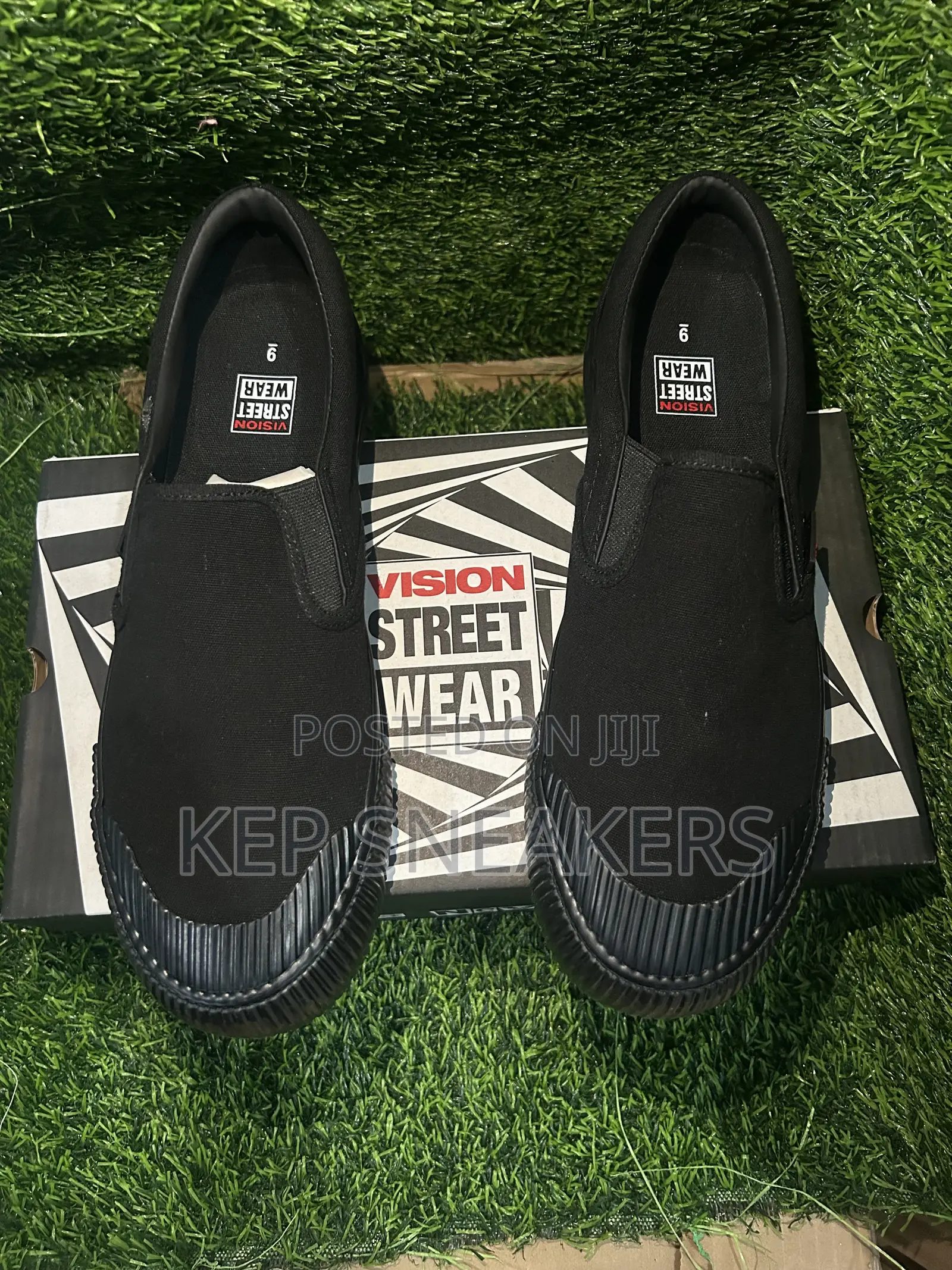 Vision Street Wear Black Slip-On