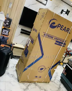 High Efficiency 610l Pearl PVC-730-2b Double Door Display Fridge