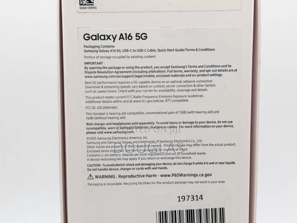 New Samsung Galaxy A16 5G 256 GB Black