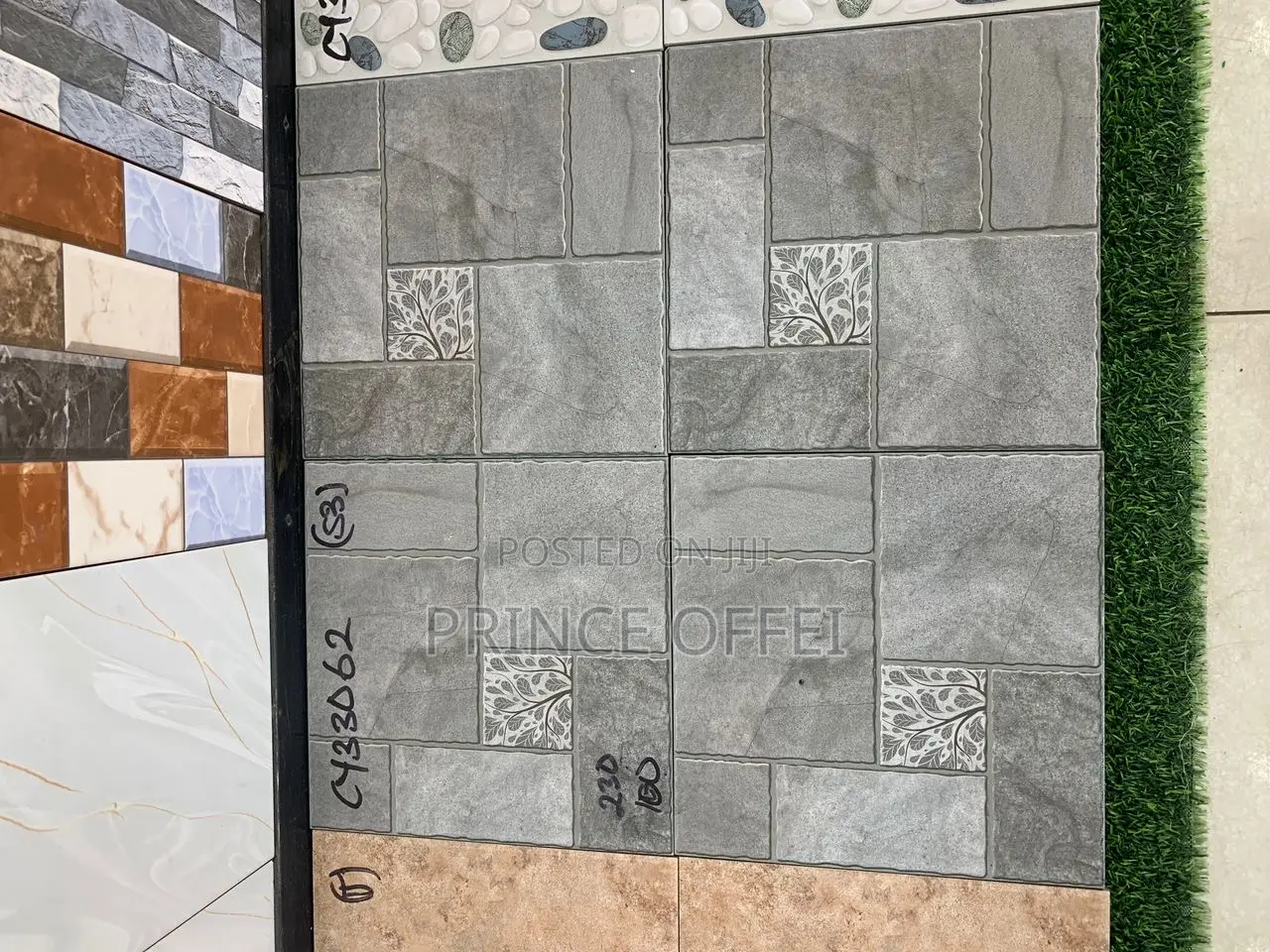 30/30cm Ghana Made Rough Floor Tiles