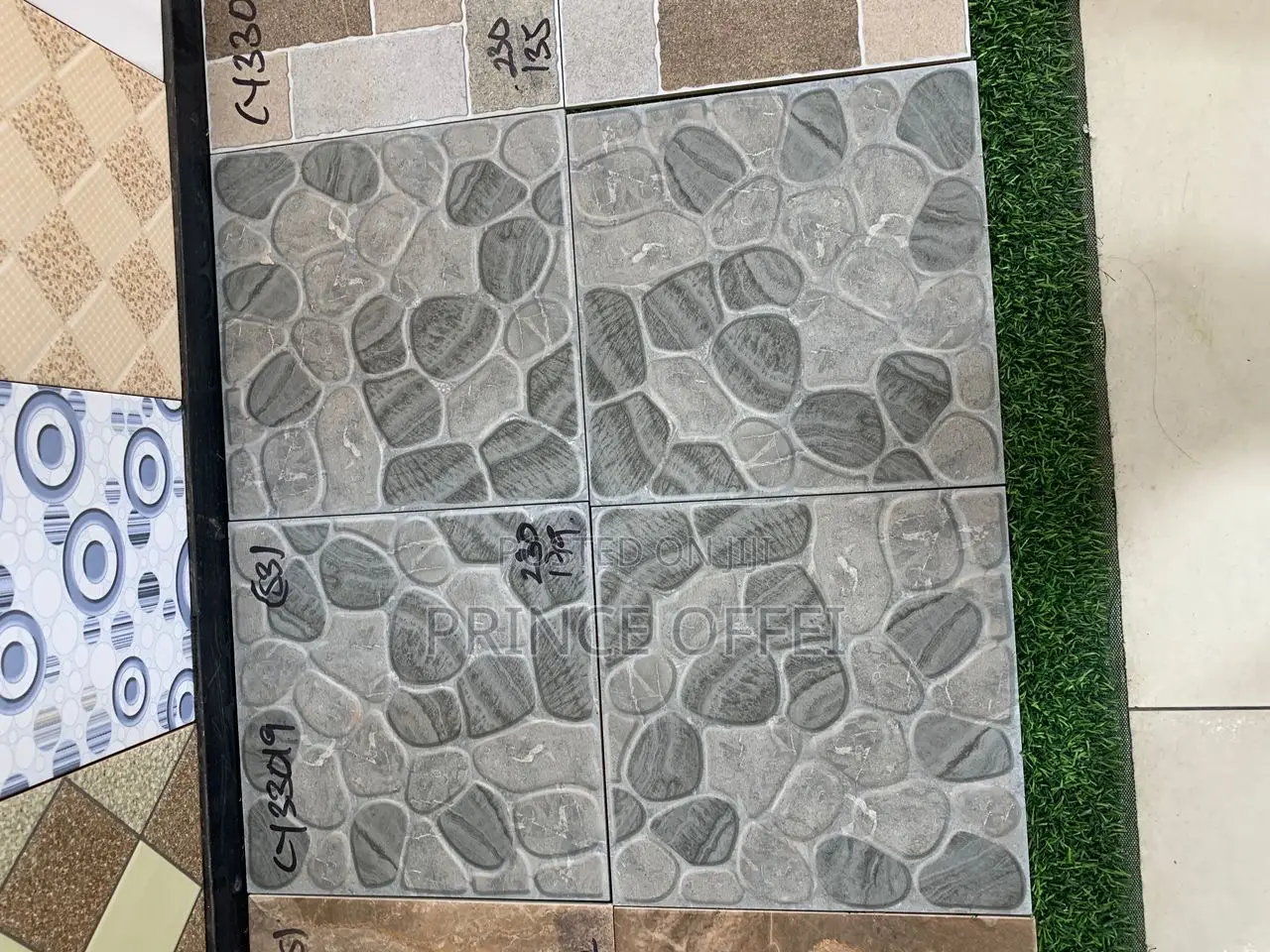 30/30cm Ghana Made Rough Floor Tiles