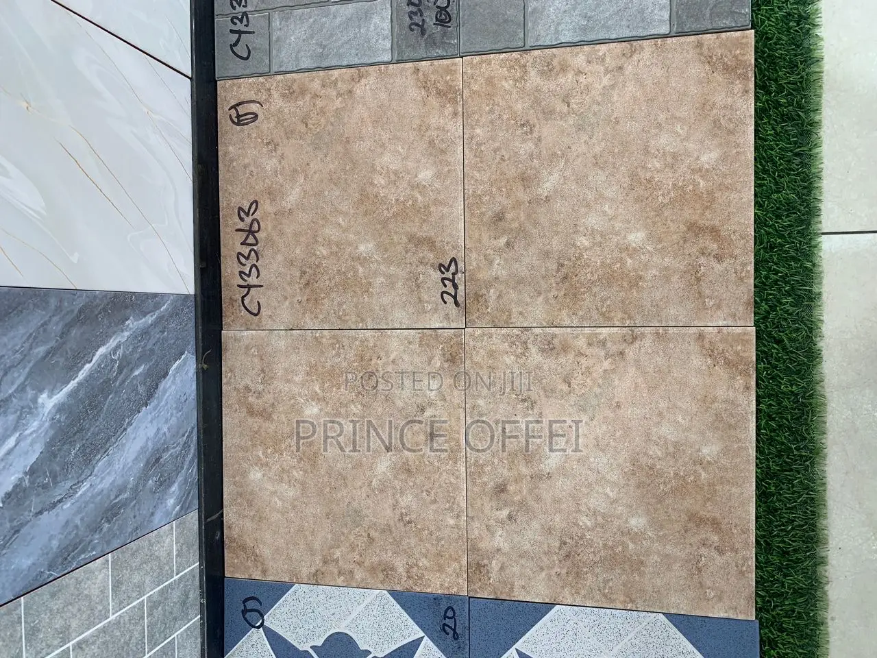 30/30cm Ghana Made Rough Floor Tiles
