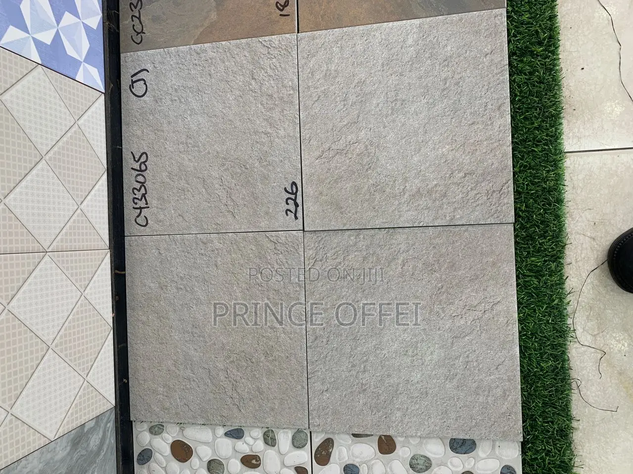 30/30cm Ghana Made Rough Floor Tiles