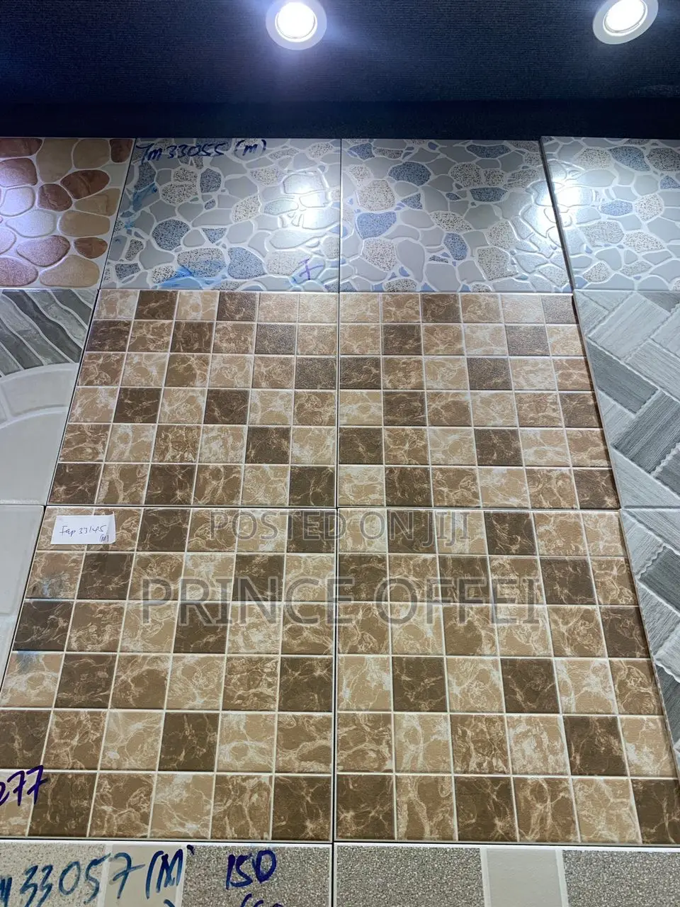 30/30cm Ghana Made Rough Floor Tiles
