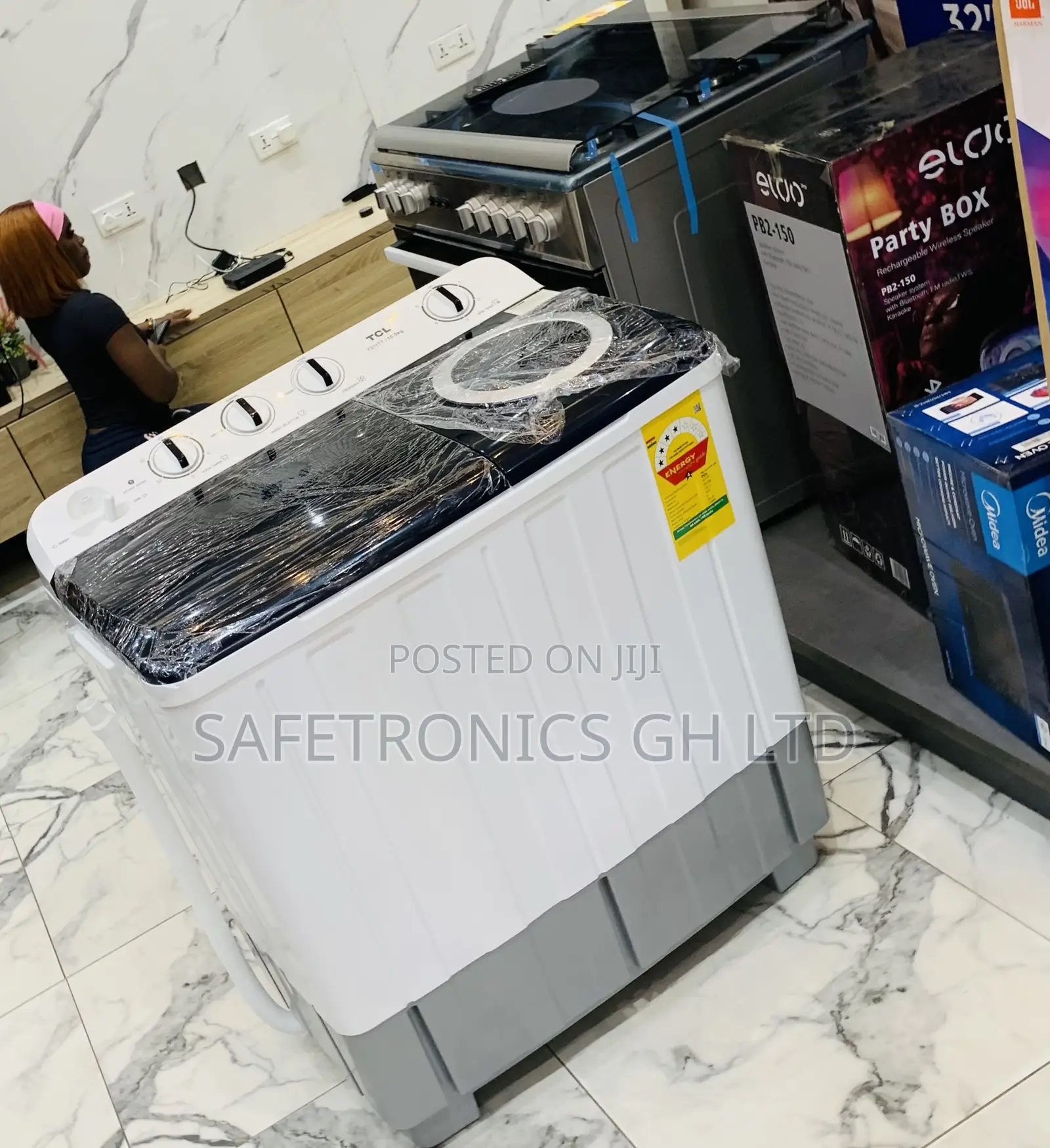 Exclusive White TCL 10.5kg Twin Tub (Semi-Automatic) Washing Machine