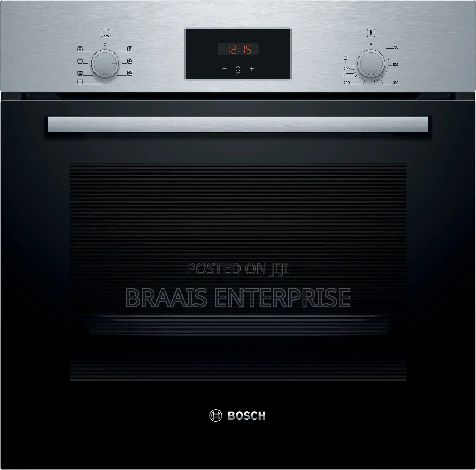 Bosch 60cm Series 2 Built-in 5 Function Oven - Black Glass