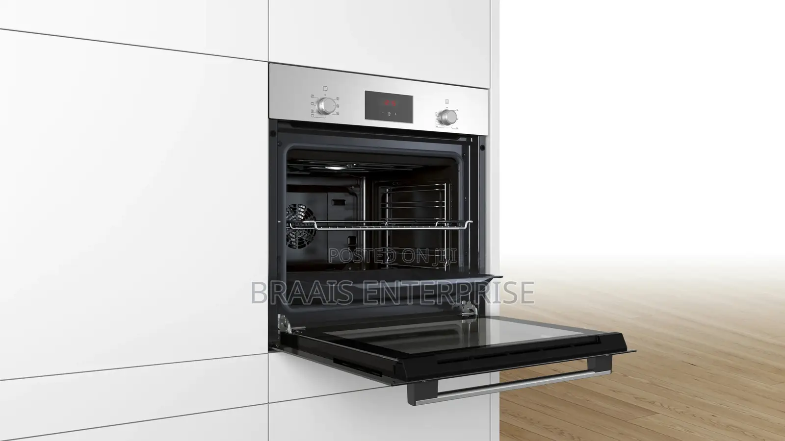 Bosch 60cm Series 2 Built-in 5 Function Oven - Black Glass