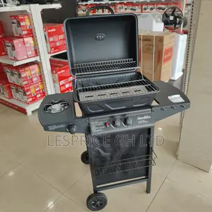 Nice and Portable 2 Burner Gas Black BBQ Grill From Decakila