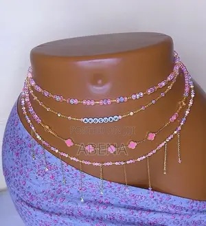 Pink Vancleef Waist Chain