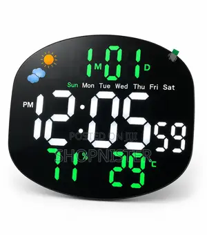 Large Led Digital Wall Clock With Remote Control