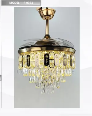 Jelly Skin Chandelier Fan Light