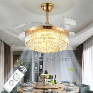 Crystal Chandeliers Fan Light