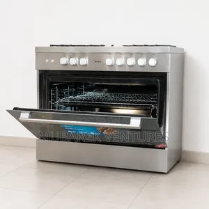 Midea 5 Burner Gas Cooker With Oven and Grill Industrial