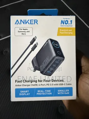 Anker 140w Laptop/Phone Charger With Multi Ports