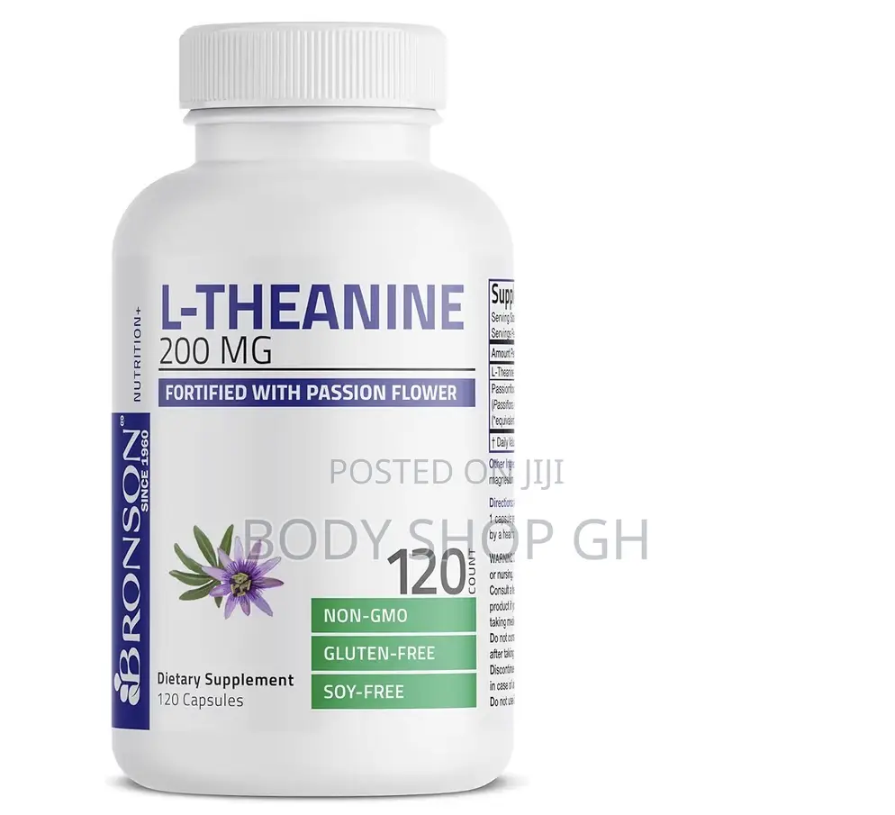 Bronson L-Theanine 200mg (Double-Strength) With Passion Flower Herb