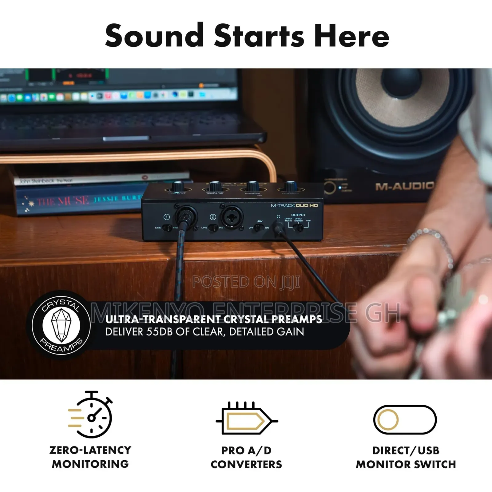 M-Audio M-Track Duo Hd Audio Interface for Recording, Streaming,