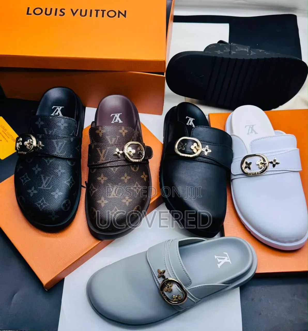 Louis Vuitton Men's Monogram Mules/Half Shoes