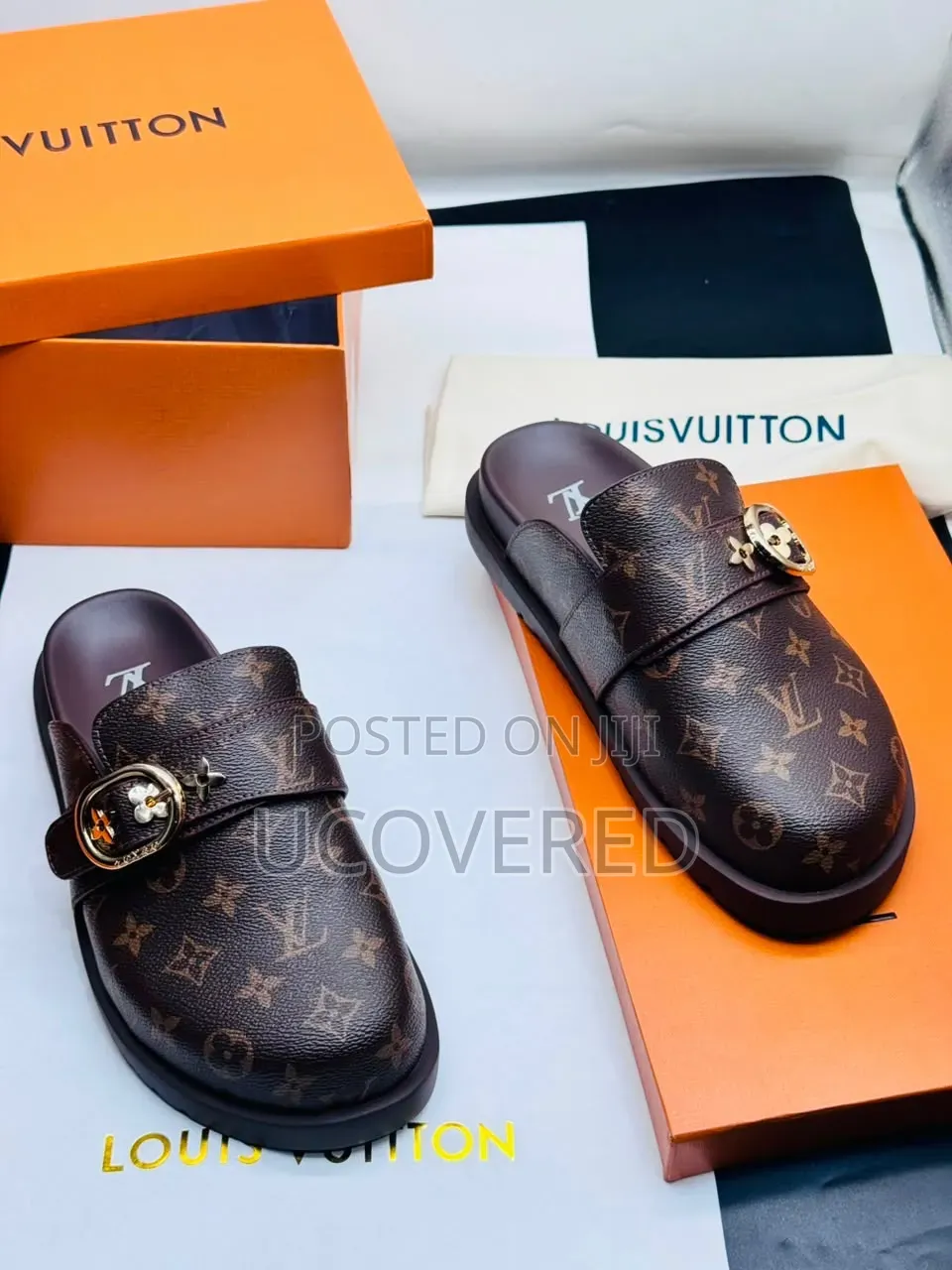 Louis Vuitton Men's Monogram Mules/Half Shoes