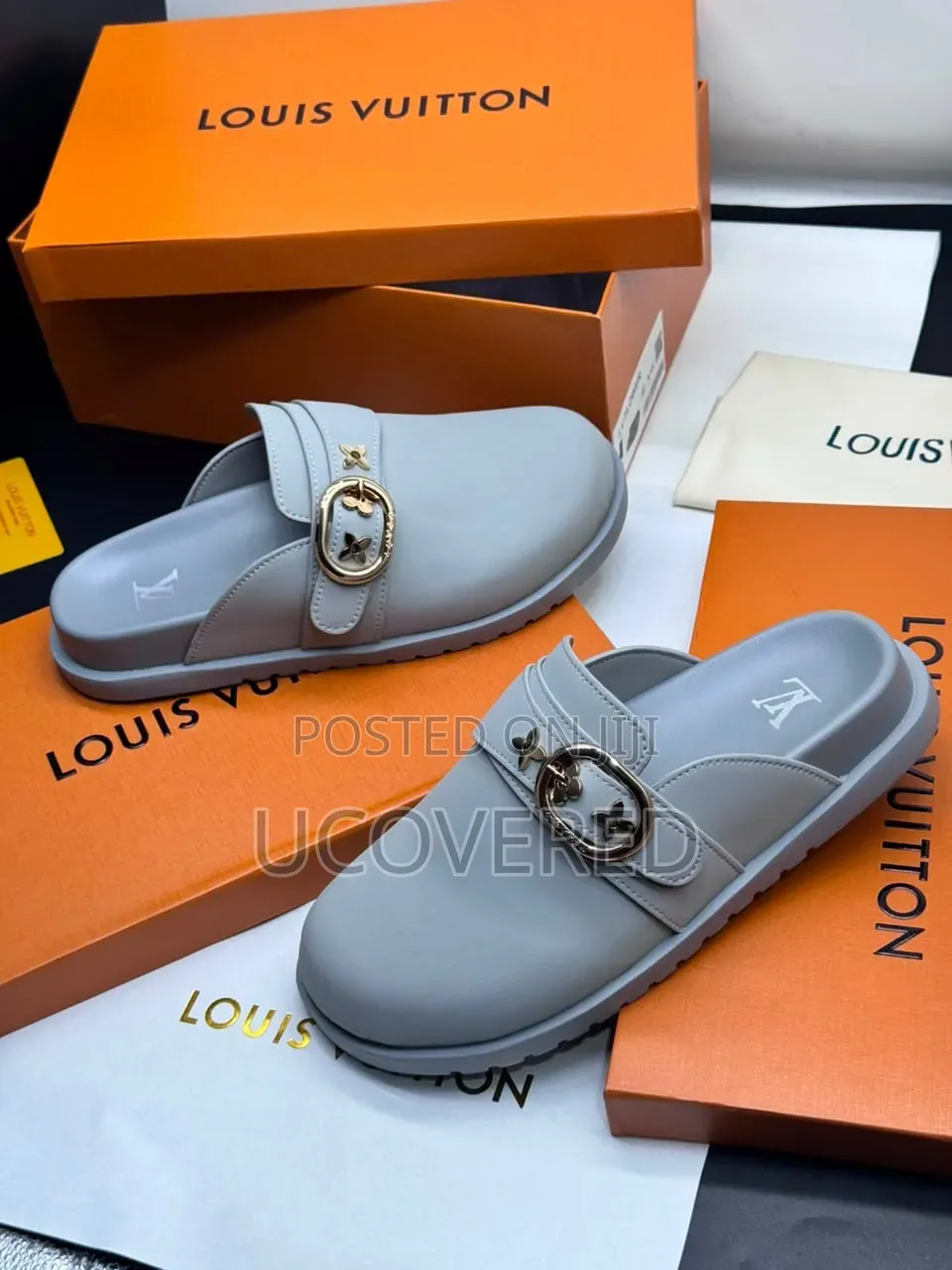 Louis Vuitton Men's Monogram Mules/Half Shoes